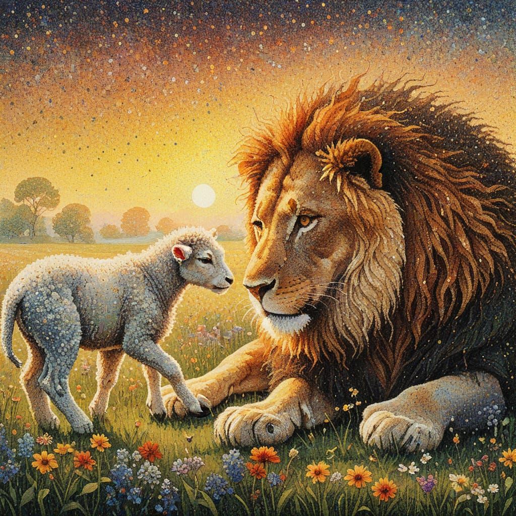 The lion will play with the lamb