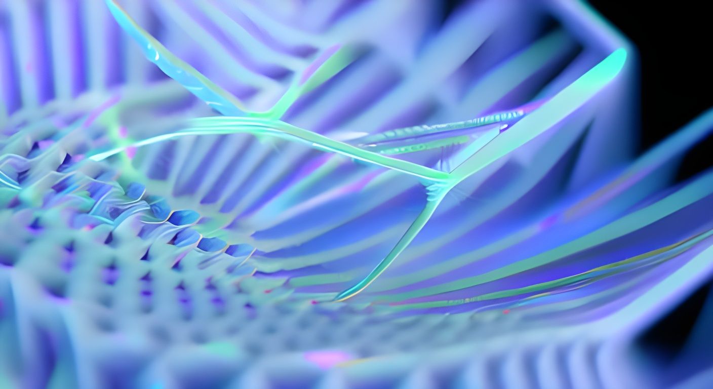 Complex Generative Art in Psychedelic Pastel Style