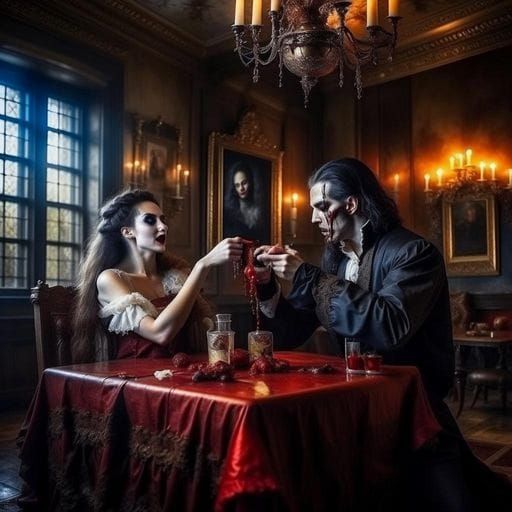 AI Generated Dinner Scene