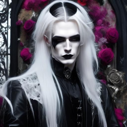 Gothic Vampire Man Portrait in 8k Resolution