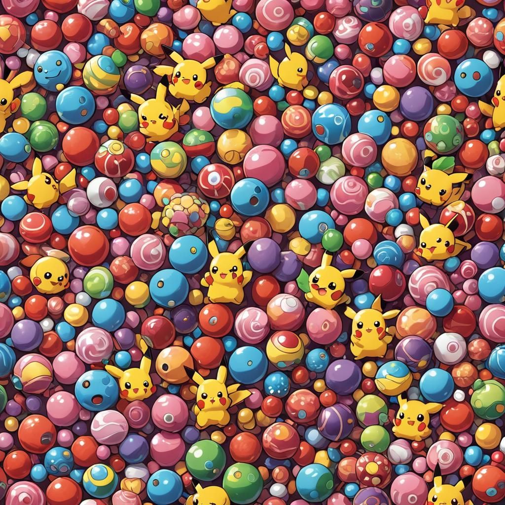 Candy Pokemon in Anime Style
