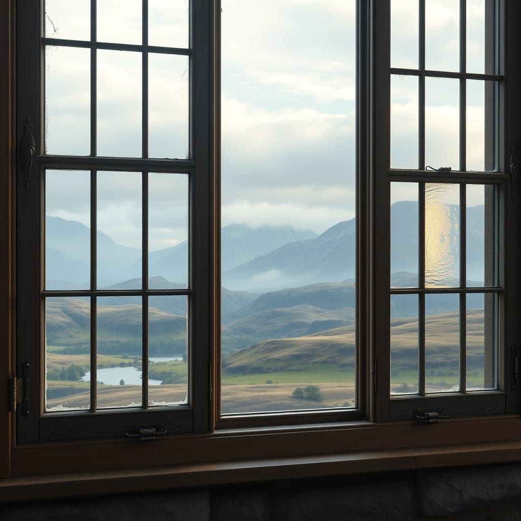 Hyper-Realistic Window to the Scottish Highlands