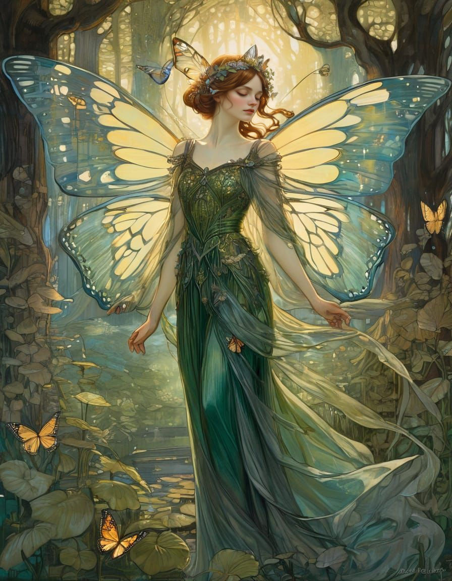 Regal Fairy Queen in Enchanted Forest