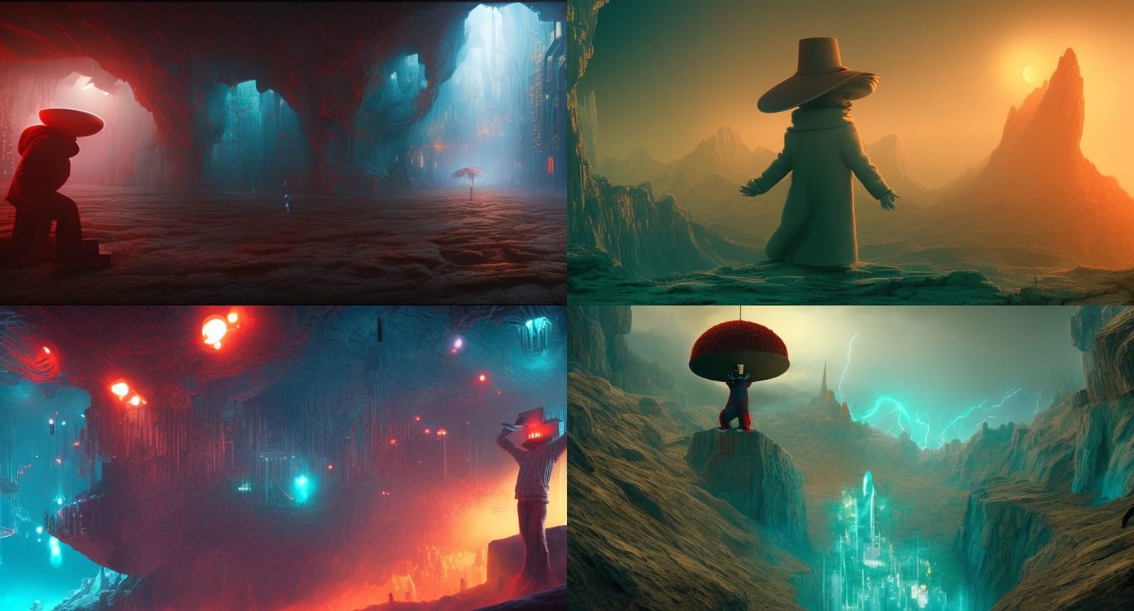 Virtual Insanity: A Matte Painting Concept Art