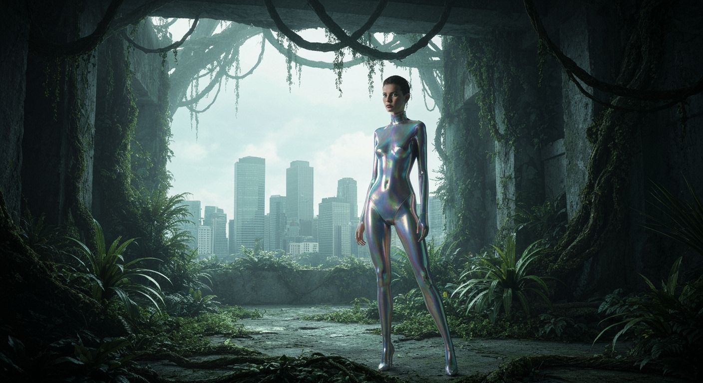 Fashion Editorial in Overgrown Ruins