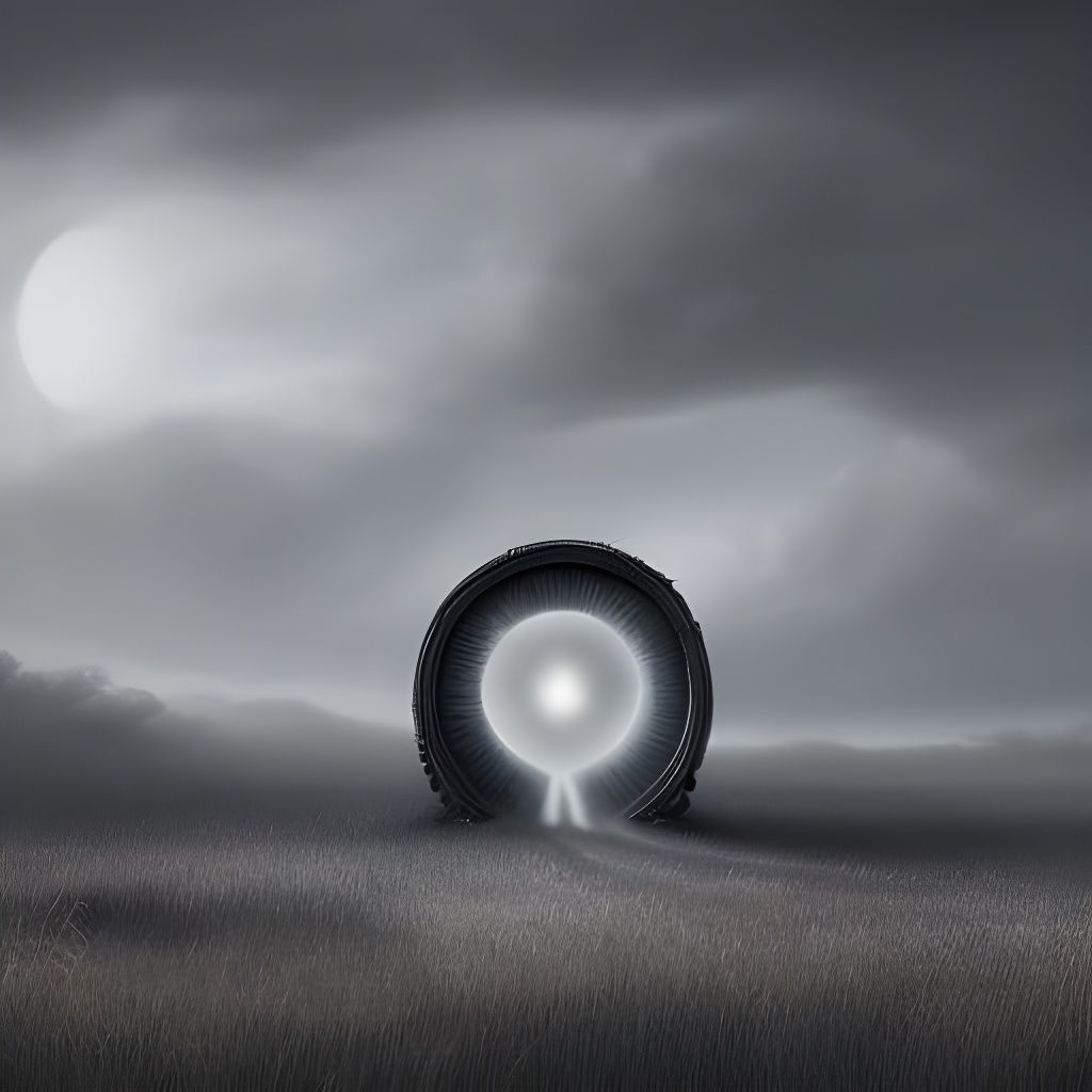 Hyperdetailed Portal Between Universes: Dark Fantasy Art