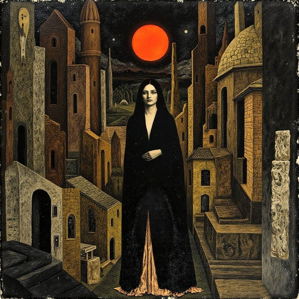 Female Trickster Spirit in Industrial Labyrinth