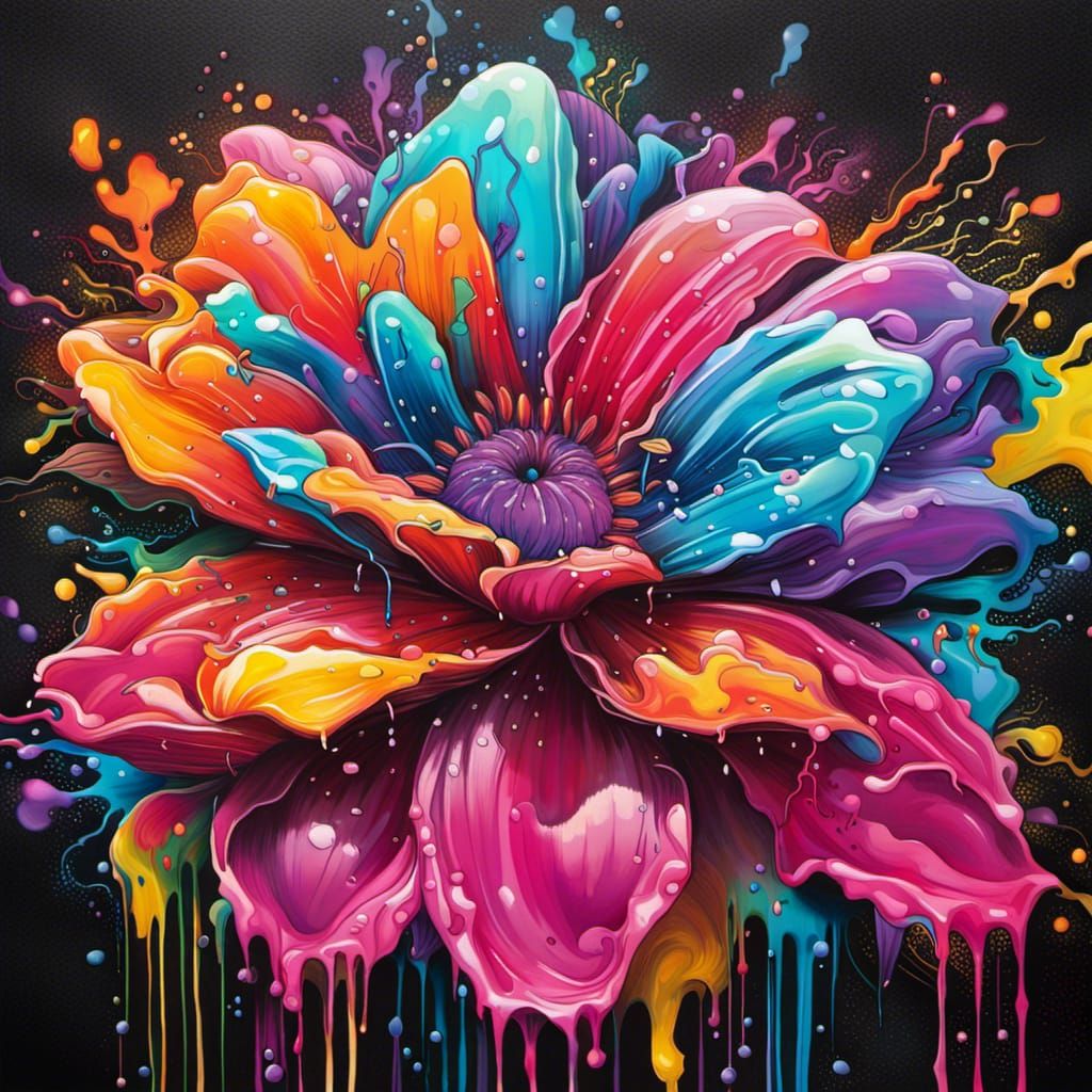 Graffiti Art: World's Most Beautiful Flower in Spray Paint