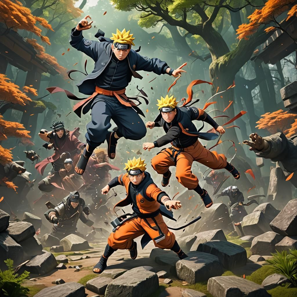 Naruto vs Tyler Greenwood: Detailed Matte Painting