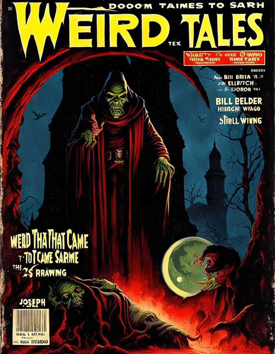 Vintage Horror Magazine Cover: Doom that Came