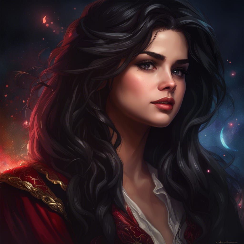 Selena Gomez as Captain Hook Portrait