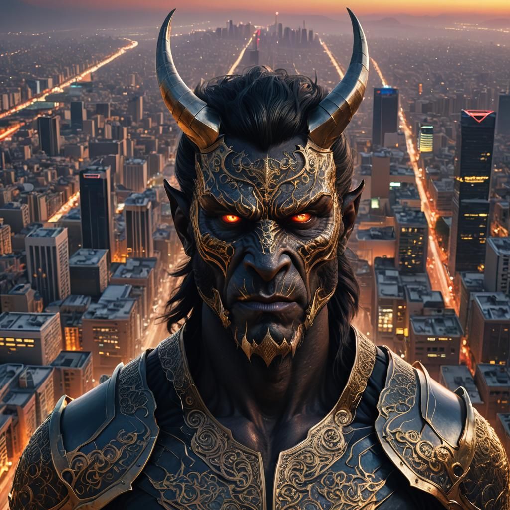 Ethereal Demon Unveiled in 8K Digital Art