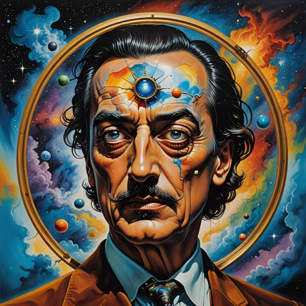 Surreal Melting Clock Between Centuries