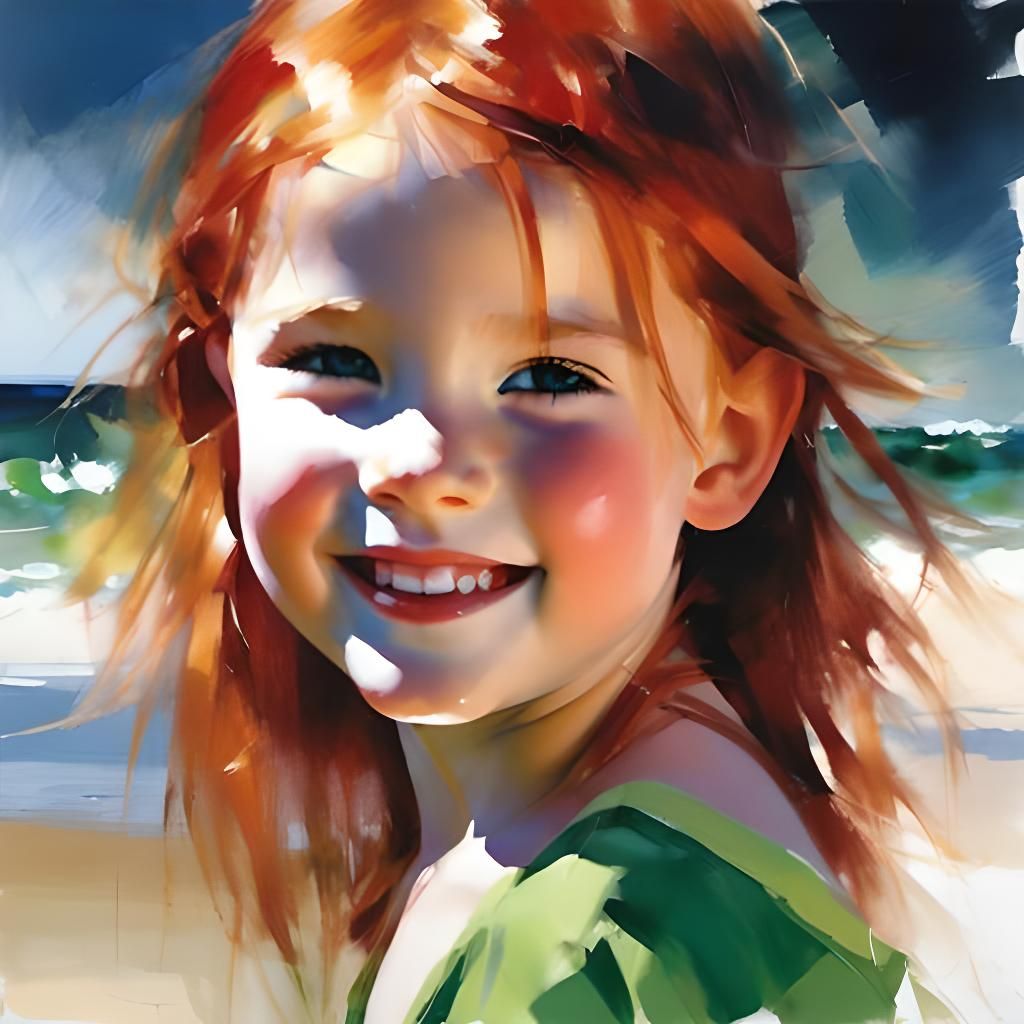 AI Generates Simple Beach Scene with Sand