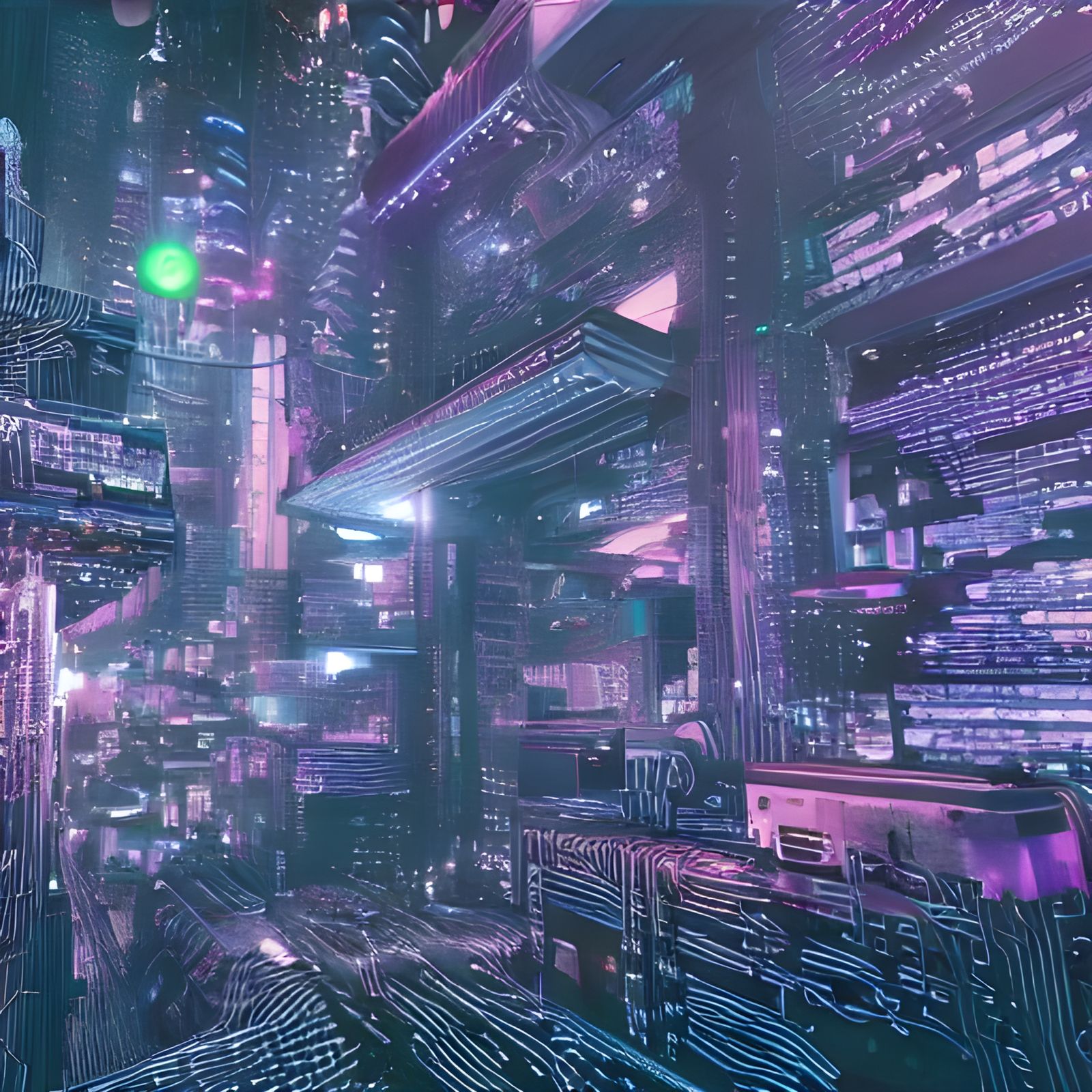 Ecological Biopunk Cityscape in Moebius Dream Style