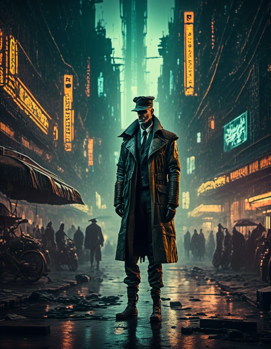 Steampunk Portrait in Cinematic Lighting