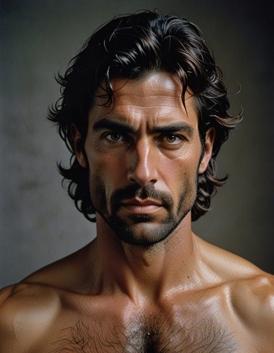 Ruggedly Handsome Male Form in Photorealistic Detail
