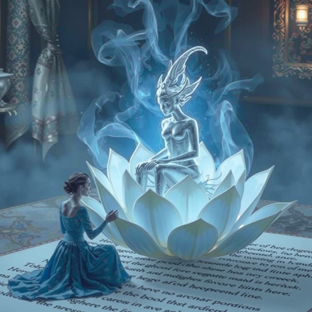 Abstract Painting of Blurred Light Effects and Shadows