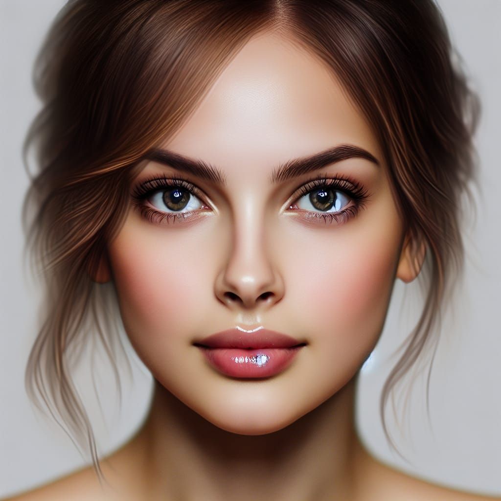 Beautiful Neotenous Woman with Youthful Features