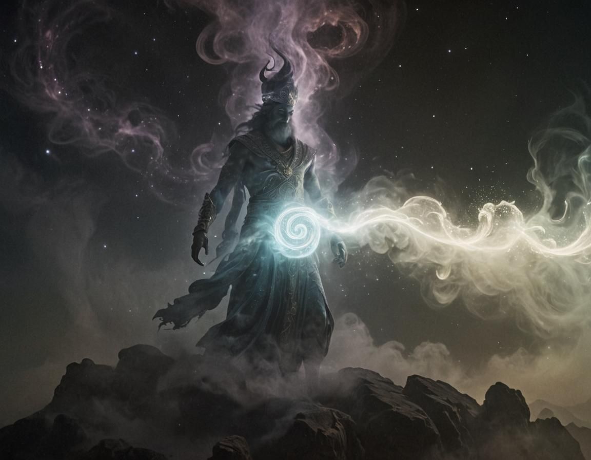 Godlike Djinn Unveils Truth in Surreal Realm