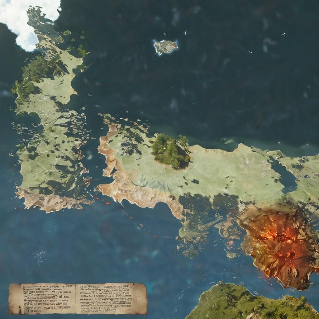 Ring Islands with Angelic Figures in 3D