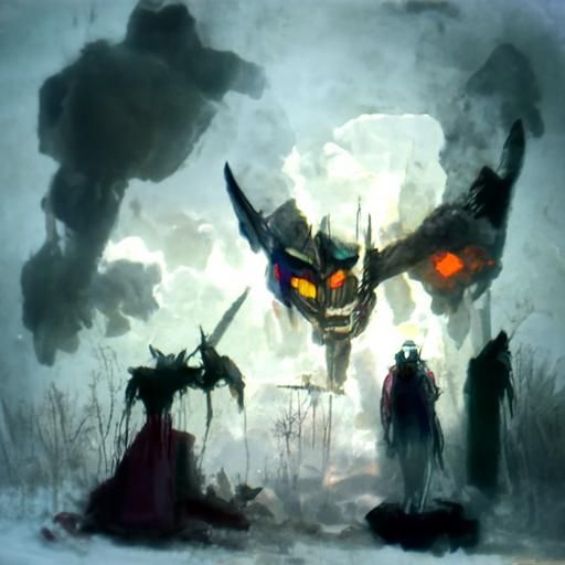 Giant Robot Anime Battles Lovecraftian Horror