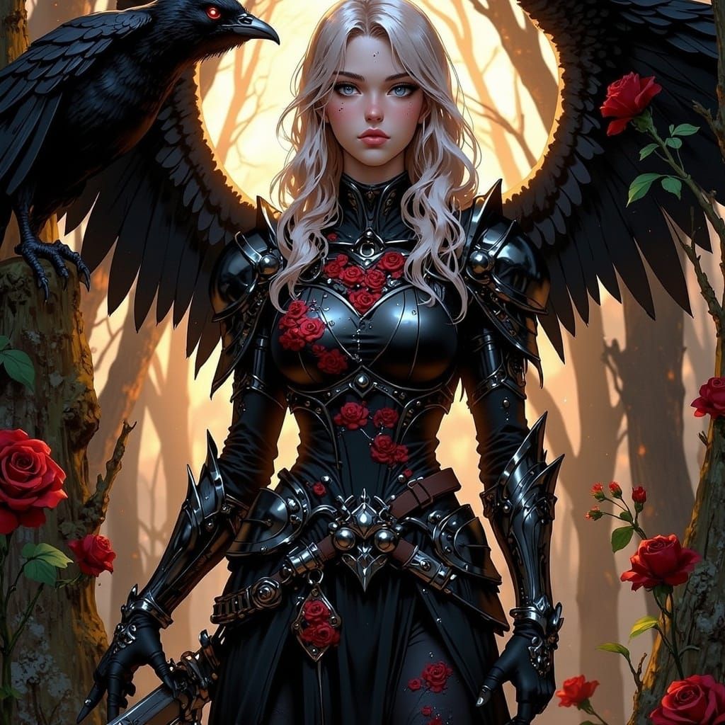 Rose Knight in Enchanted Forest