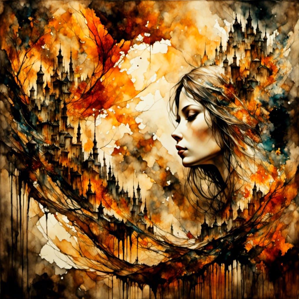 Stained Glass Arabian Nights Fantasy Art