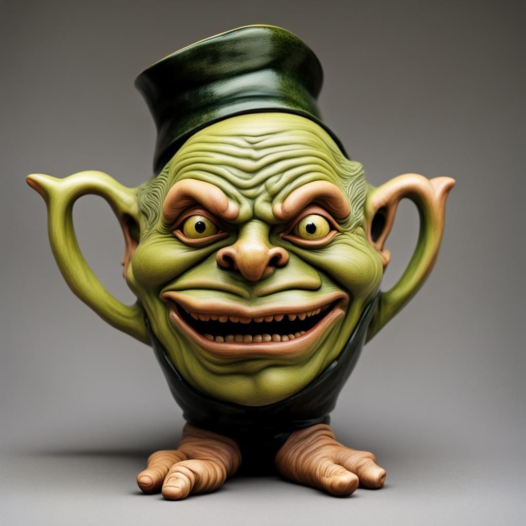 Goblin Teapot Inspired by Fantasy Art
