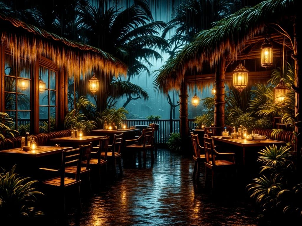 Evening at the Jungle Cafe
