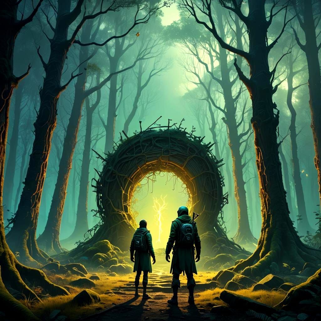 Stickman in Detailed Fantasy Concept Art