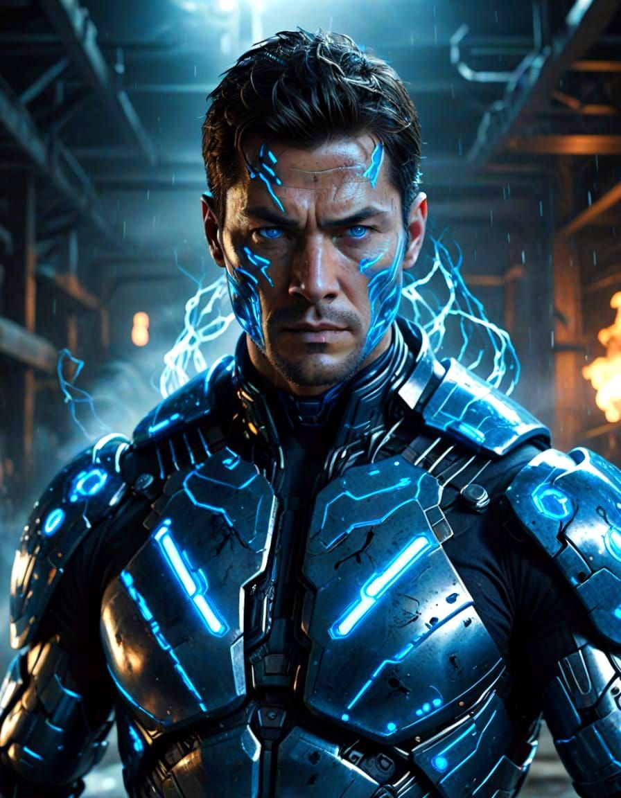 Cyborg Ninja in Divine Blue Shine