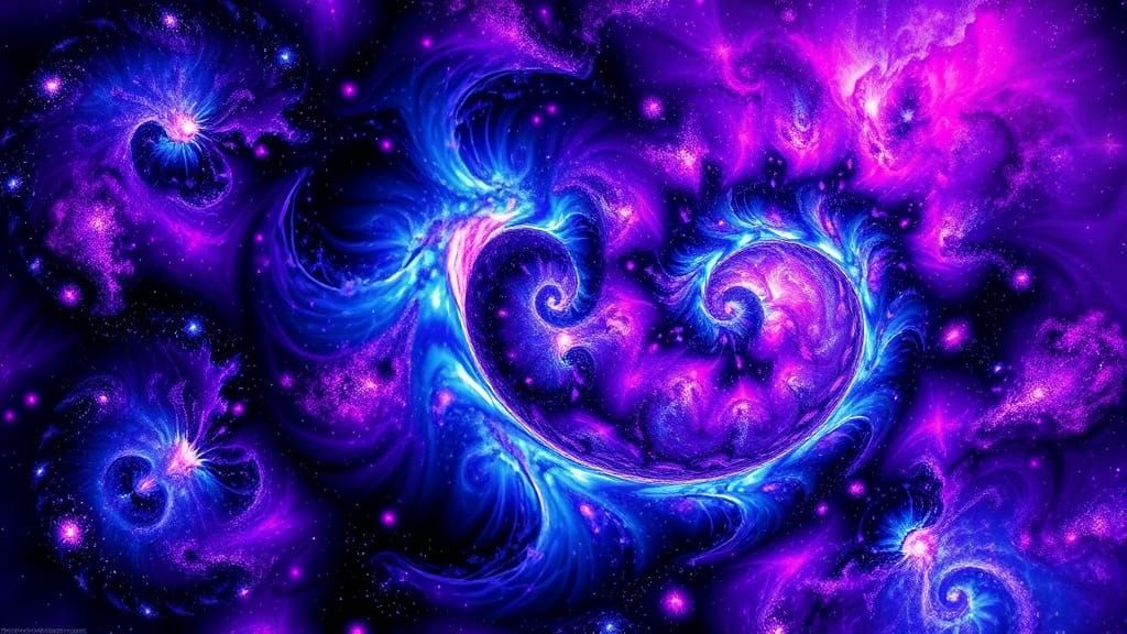 Vibrant Cosmic Abstraction