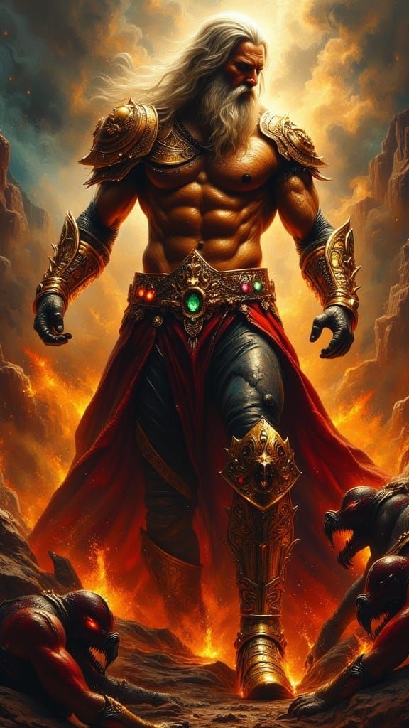 God of Dark Masculinity in Hellish Latex Armor