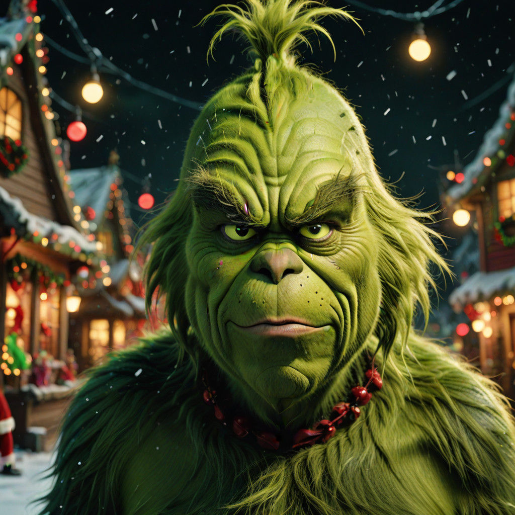 Grinch Smashes Christmas in Hyper-Realistic Riot Scene