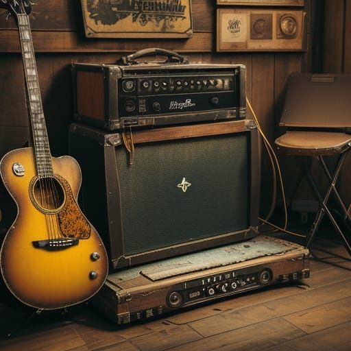 Converse Shoes on a Vintage Stage