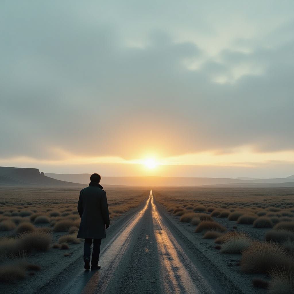 Desolate Landscape in Cinematic Style