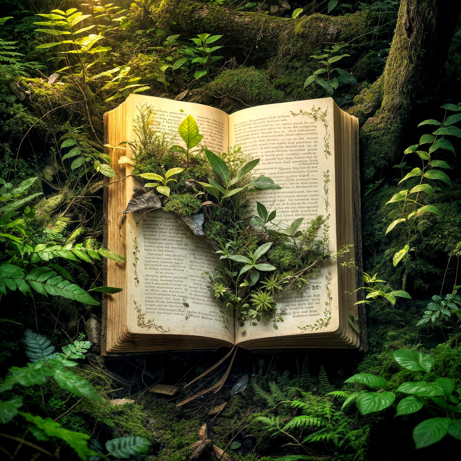 Magical Open Book Reveals Miniature World