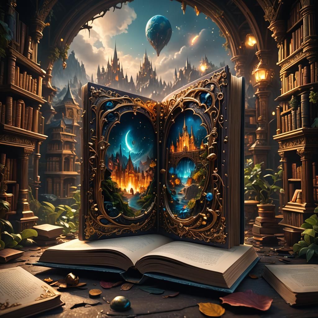Storybook Portal: Fantastical Art in 8K Resolution