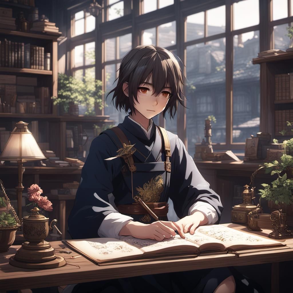 Detailed 3D Anime Art Inspired by WLOP
