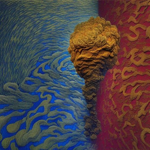 Surreal Glitchcore Fusion in Retro Hyperrealism