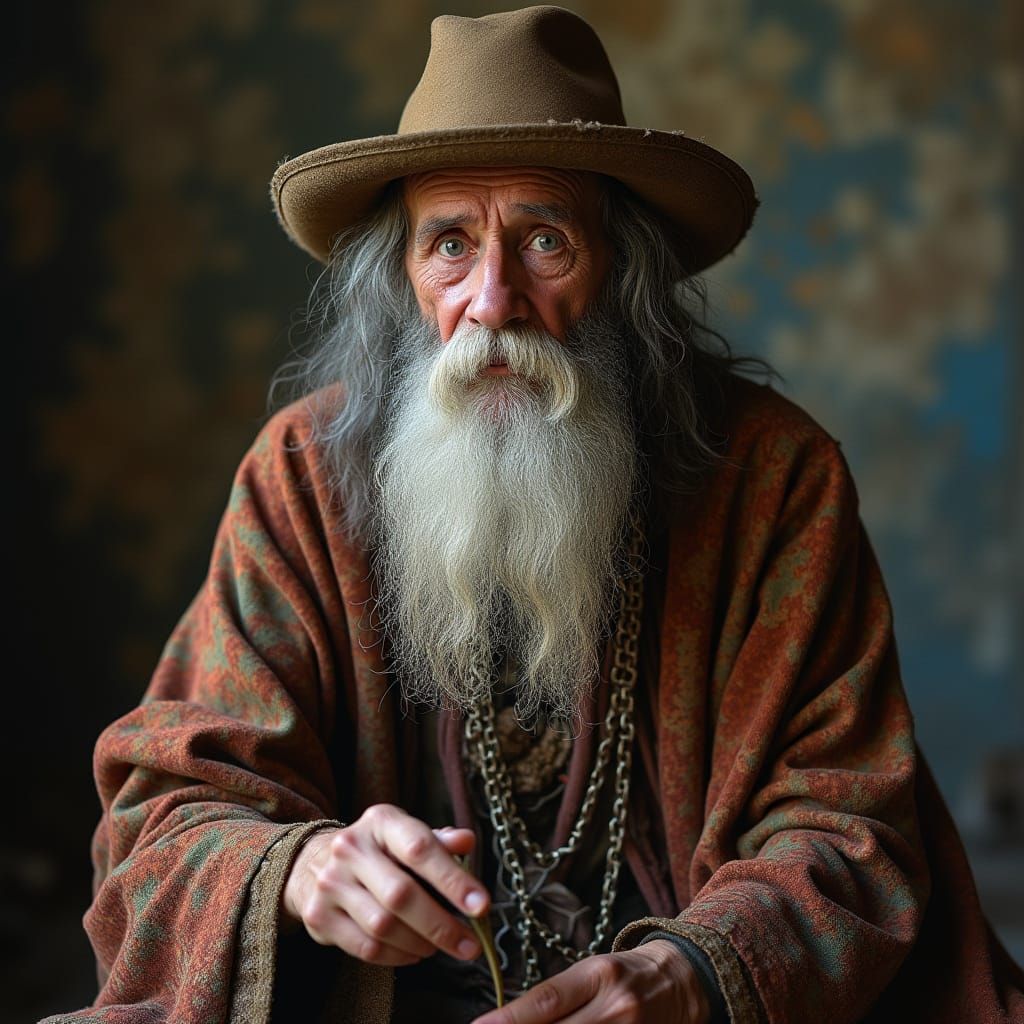 Ancient Gypsy Seer in Ethereal Light