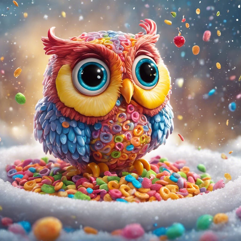Fruit loops owl