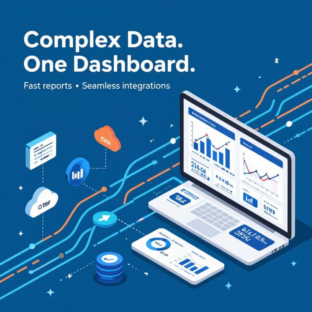Modern SaaS Data Dashboard LinkedIn Banner