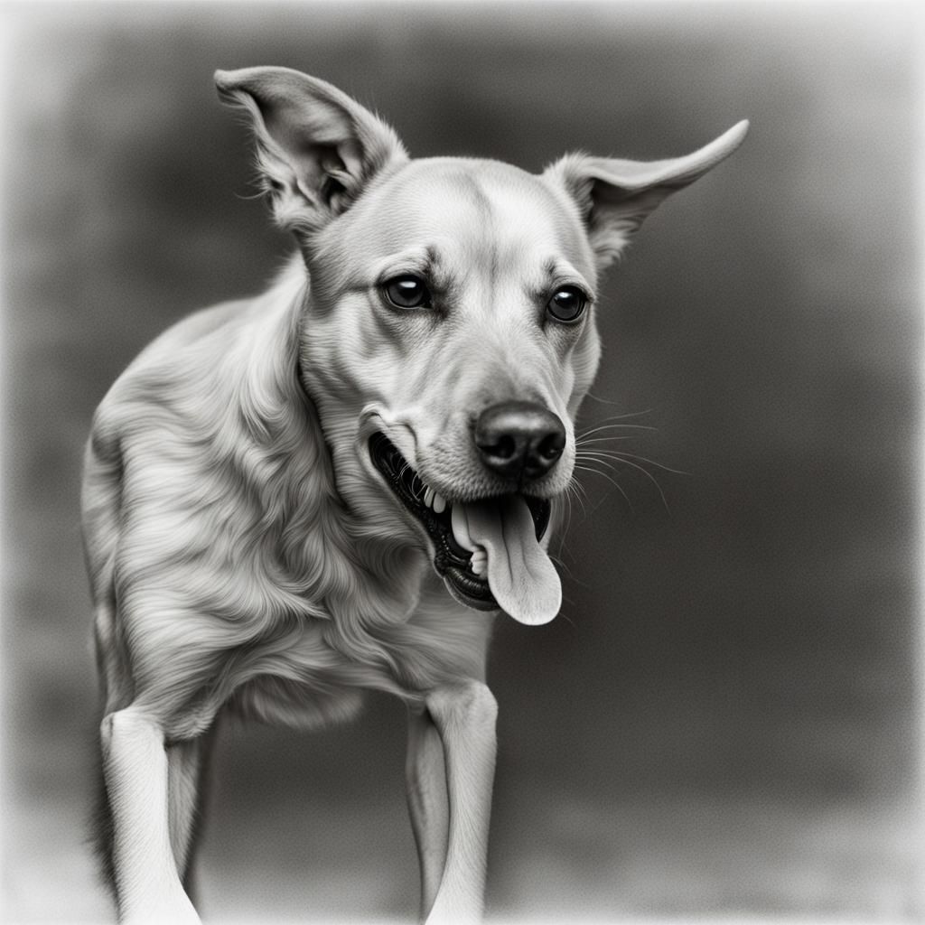 Hyperrealistic Dog Portrait in High Definition