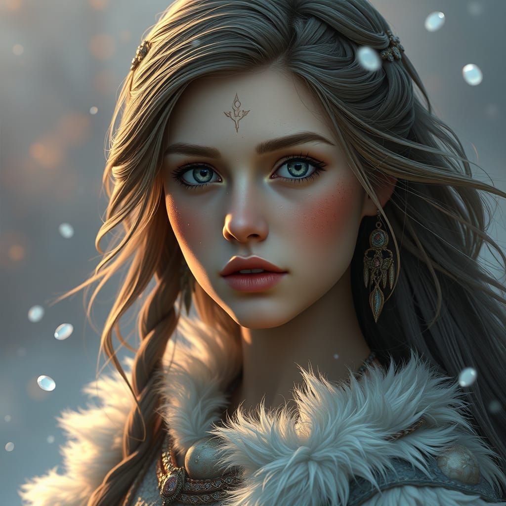 Realistic Portrait of a Russian Girl