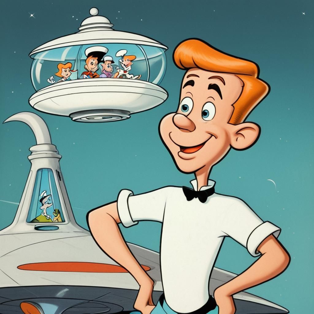 George Jetson Cartoon Portrait