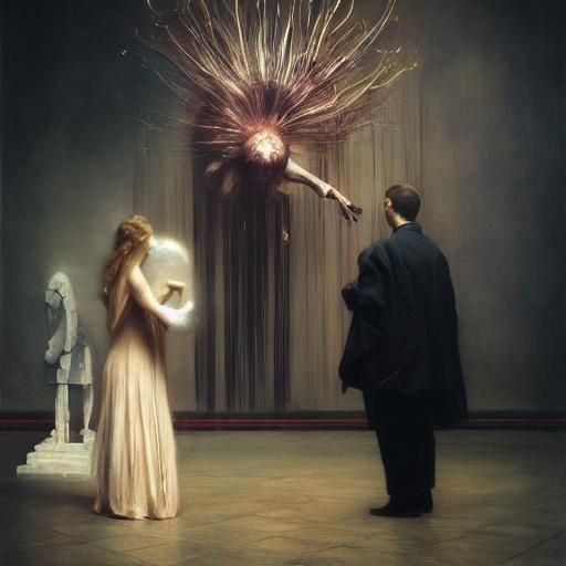 Demon Defeated: Hyperreal Digital Art with Magic