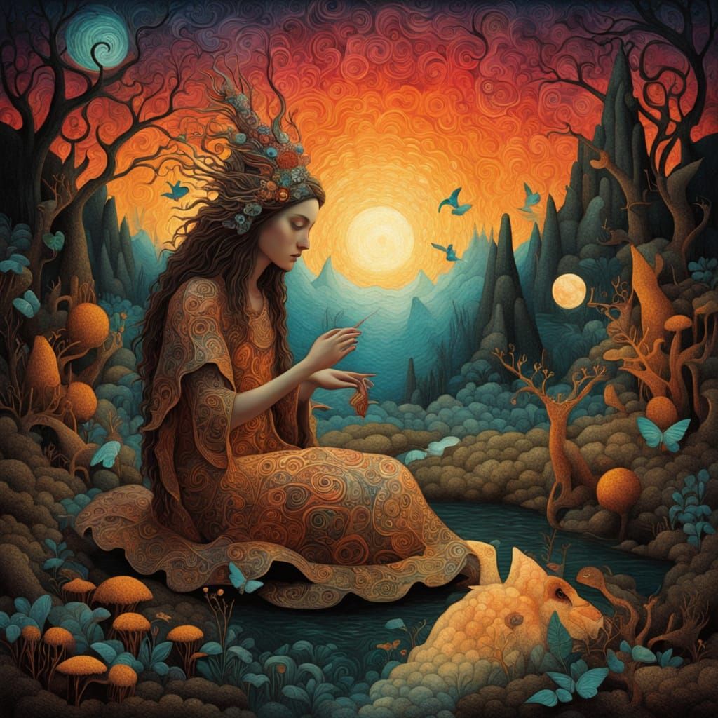 Mystical Shaman Reassembles Shattered Music in Vibrant, Biol...