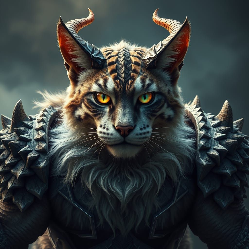 Cyberpunk Feline Warrior Unleashed